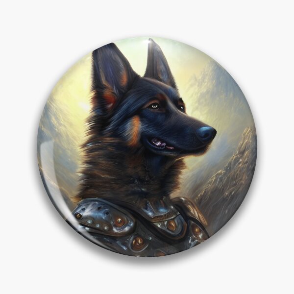 Item preview, AI Generated Art, War German Shepherd designed and sold by RabbitHoleMI.