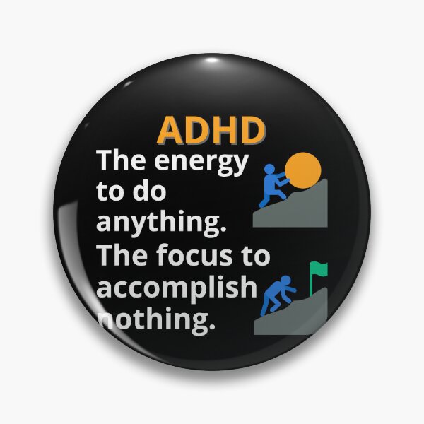 Item preview, ADHD Quote designed and sold by BuraxisQuotes.