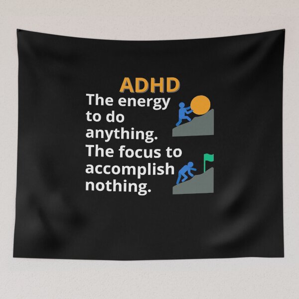 Item preview, ADHD Quote designed and sold by BuraxisQuotes.