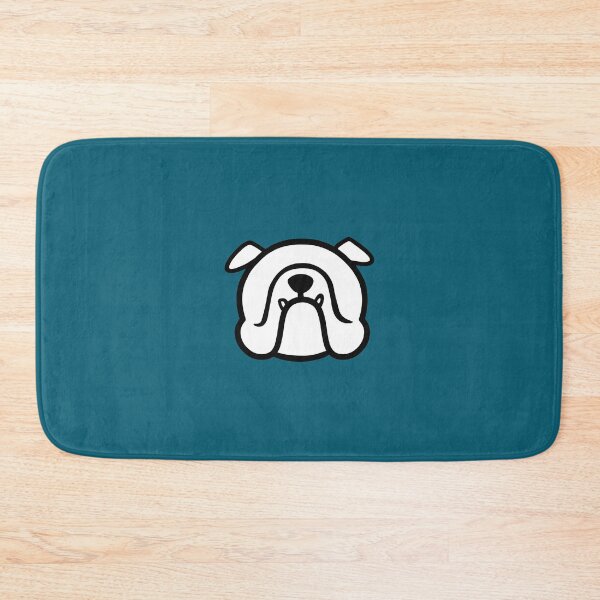 Item preview, English Bulldog shirt - Bulldog face silhouette - white Bully dog breed bias - white bulldog designed and sold by smooshfaceutd.