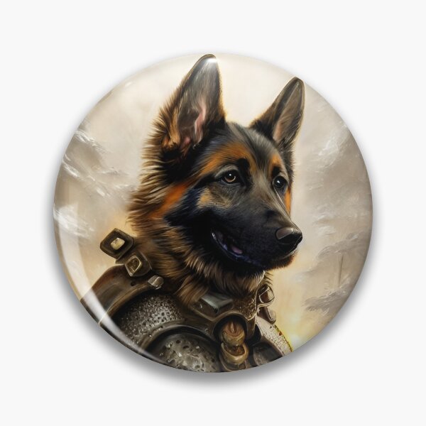 Item preview, AI Generated Art, War German Shepherd designed and sold by RabbitHoleMI.