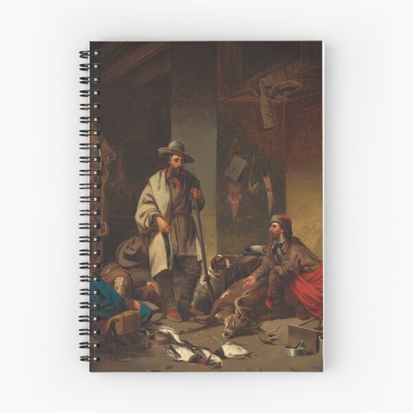 Item preview, The Trapper's Cabin | John Mix Stanley | 1858 Hunting Art designed and sold by CJET.