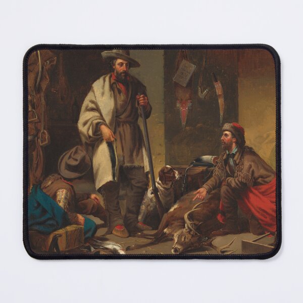 Item preview, The Trapper's Cabin | John Mix Stanley | 1858 Hunting Art designed and sold by CJET.