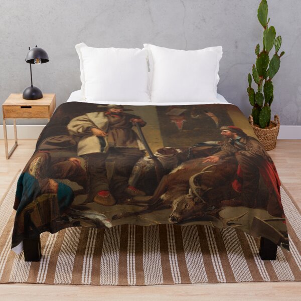 Item preview, The Trapper's Cabin | John Mix Stanley | 1858 Hunting Art designed and sold by CJET.