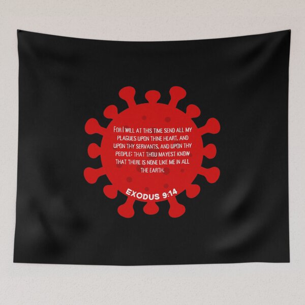 Item preview, I will send all my plagues upon thy heart 14:15 Bible Scripture  designed and sold by VerseforWear.