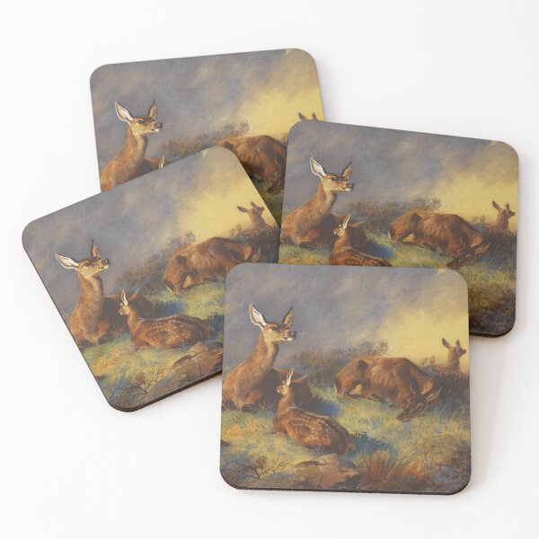 Item preview, The Watchful Hinds | Archibald Thorburn | 1895 Nature Art designed and sold by CJET.