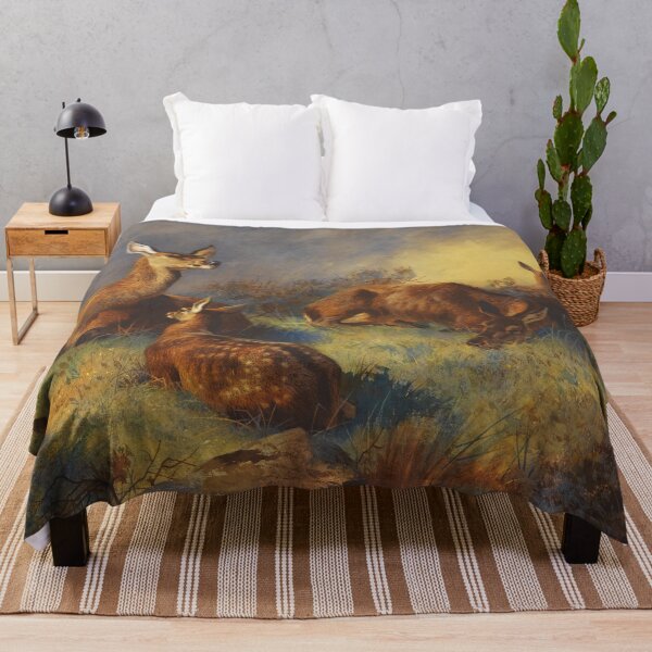 Item preview, The Watchful Hinds | Archibald Thorburn | 1895 Nature Art designed and sold by CJET.