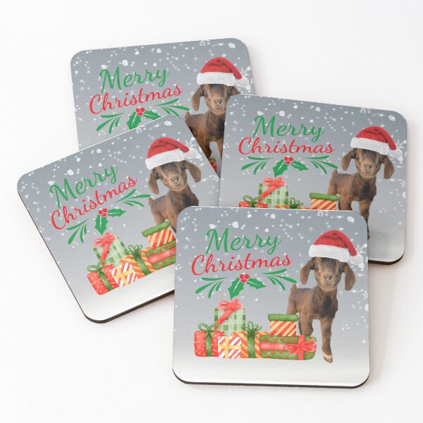 Item preview, Merry Christmas | Holiday Goats | Christmas Goats | Cute Goats  designed and sold by PistolRidgeFarm.