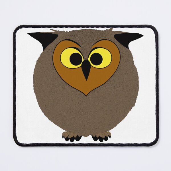 Item preview, A cartoonish round great horned owl baby II designed and sold by BrachiaST.
