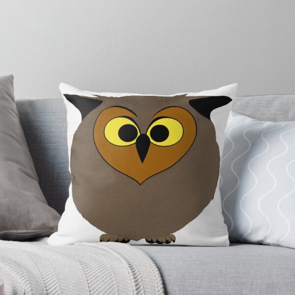 Item preview, A cartoonish round great horned owl baby II designed and sold by BrachiaST.