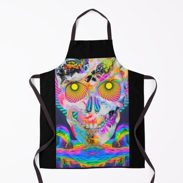 Item preview, Skullface in brightest tones by Superfluidsoul designed and sold by superfluidsoul.