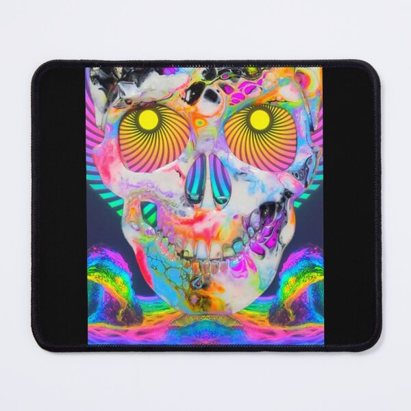 Item preview, Skullface in brightest tones by Superfluidsoul designed and sold by superfluidsoul.