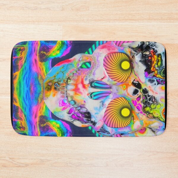 Item preview, Skullface in brightest tones by Superfluidsoul designed and sold by superfluidsoul.