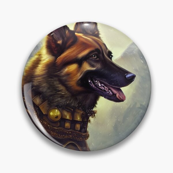 Item preview, AI Generated Art, War German Shepherd designed and sold by RabbitHoleMI.