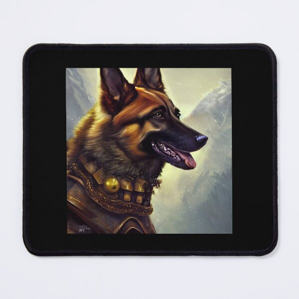 Artikelvorschau, AI Generated Art, War German Shepherd entworfen und verkauft von RabbitHoleMI.