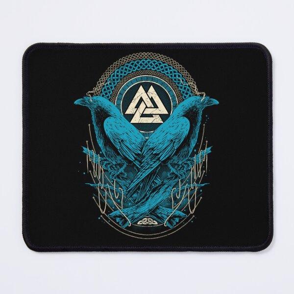 Item preview, Odin Viking Ravens Valknut Huginn Muninn Norse Mythology designed and sold by BluePagan.