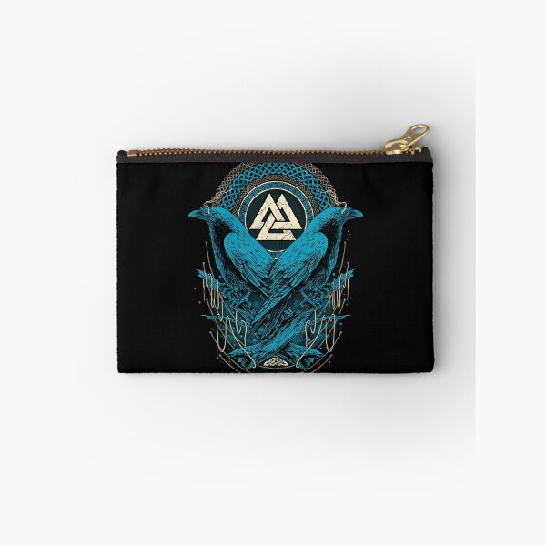 Item preview, Odin Viking Ravens Valknut Huginn Muninn Norse Mythology designed and sold by BluePagan.