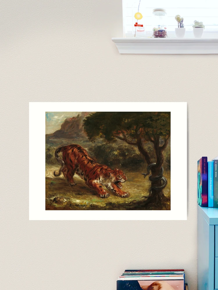 Lámina artística for Sale con la obra «tigre y serpiente | Eugène