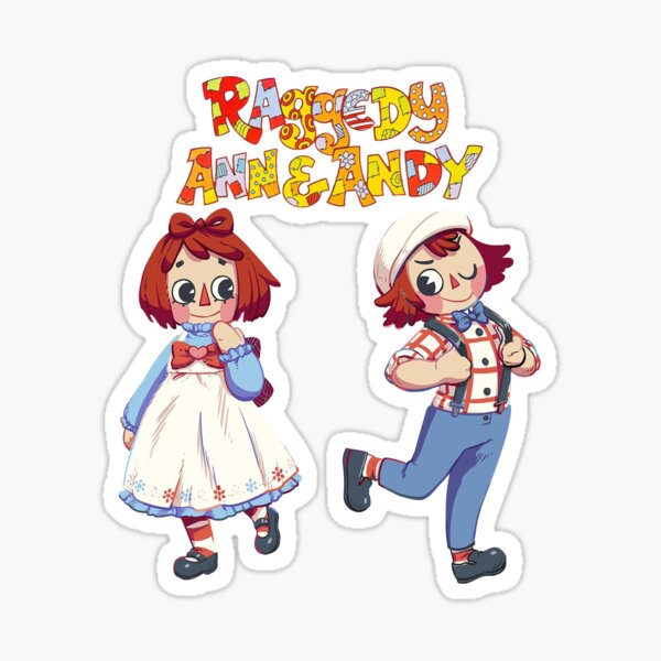 Ragamuffins / Raggedy Ann & Andy Letters Scrapbook Stickers