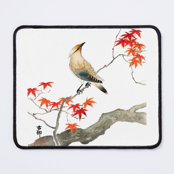 Item preview, Japanese plague bird on maple (1900 - 1936) by Ohara Koson designed and sold by JJAarts.