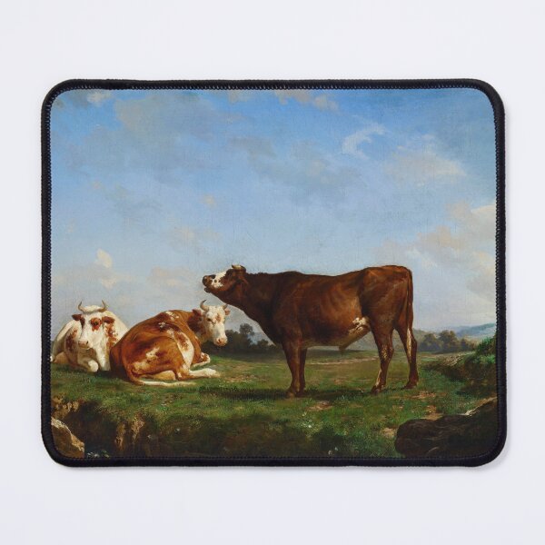 Item preview, Trois Vaches Au Pâturage (Three Cows on a Pasture ) | Rosa Bonheur | 1881 Cow Art designed and sold by CJET.