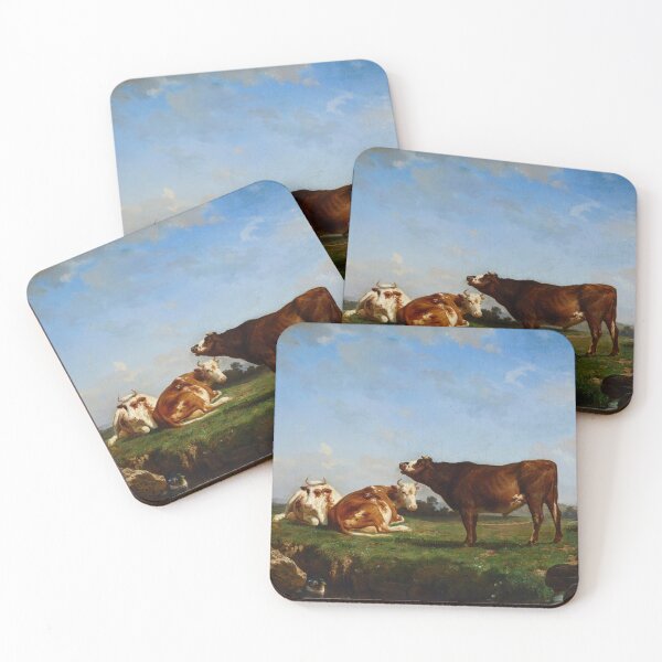 Item preview, Trois Vaches Au Pâturage (Three Cows on a Pasture ) | Rosa Bonheur | 1881 Cow Art designed and sold by CJET.