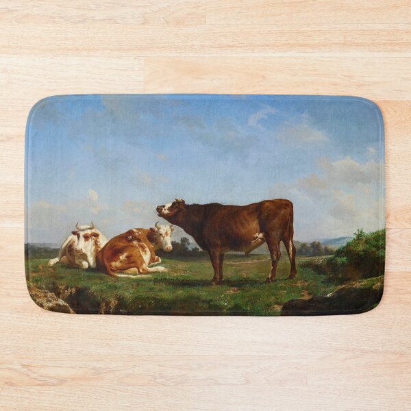 Item preview, Trois Vaches Au Pâturage (Three Cows on a Pasture ) | Rosa Bonheur | 1881 Cow Art designed and sold by CJET.
