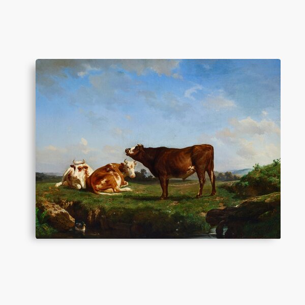 Item preview, Trois Vaches Au Pâturage (Three Cows on a Pasture ) | Rosa Bonheur | 1881 Cow Art designed and sold by CJET.