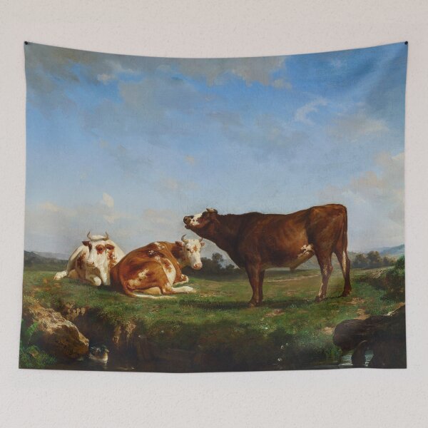 Item preview, Trois Vaches Au Pâturage (Three Cows on a Pasture ) | Rosa Bonheur | 1881 Cow Art designed and sold by CJET.