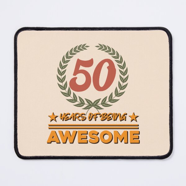 Item preview, 50 Years of Being Awesome 50Th Birthday Typography designed and sold by bolimj.