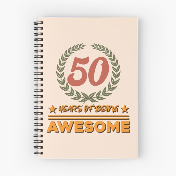 Item preview, 50 Years of Being Awesome 50Th Birthday Typography designed and sold by bolimj.