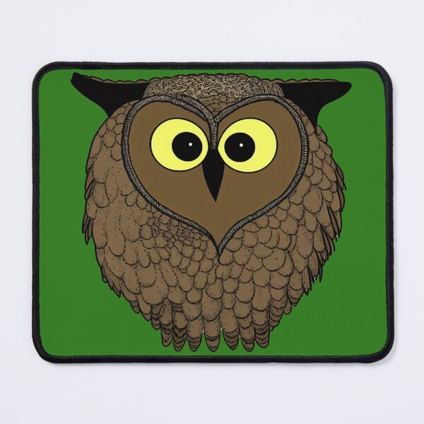 Item preview, A cartoonish round great horned owl crest I designed and sold by BrachiaST.