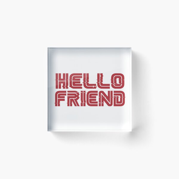 Hello Friend // Mr. Robot Acrylic Block