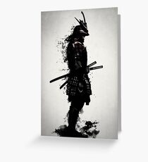 Armored Samurai Greeting Card