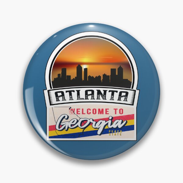 Item preview, Atlanta, Welcome to Georgia, Peach State | Georgia State and Cities Series -3 designed and sold by WorldStateArt.