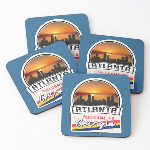 Item preview, Atlanta, Welcome to Georgia, Peach State | Georgia State and Cities Series -3 designed and sold by WorldStateArt.
