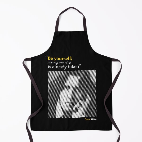 Item preview, Oscar Wilde's Portrait with a Creativity Quote (inverse) designed and sold by emotica.
