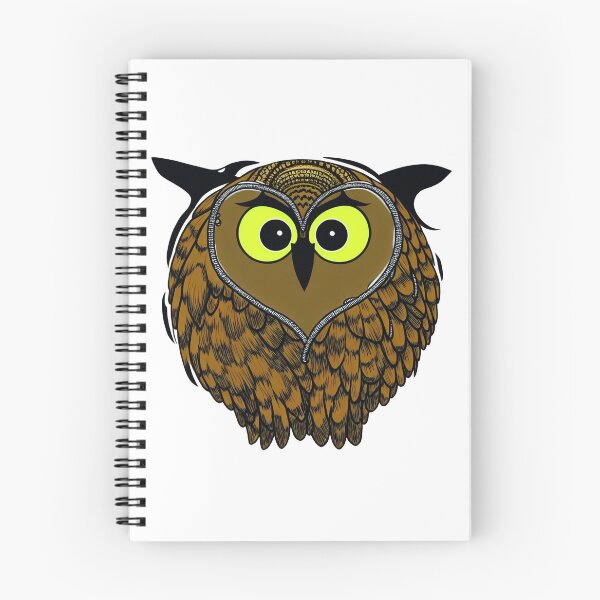 Item preview, A cartoonish round great horned owl crest III designed and sold by BrachiaST.