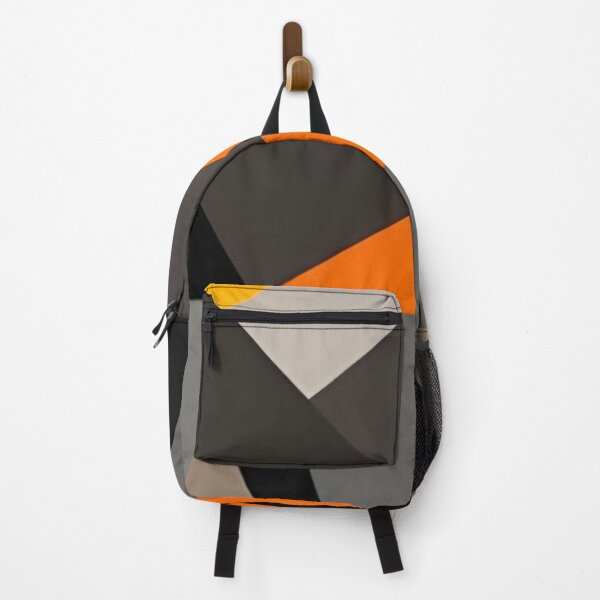 Item preview, gray black orange triangles designed and sold by I-A-Troy.