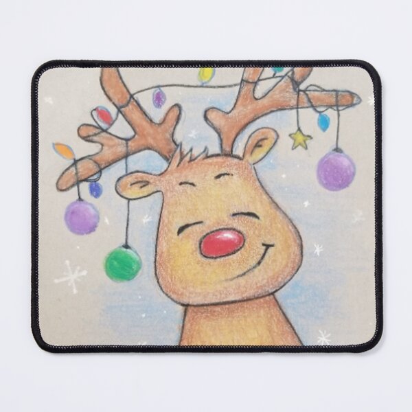 Item preview, Christmas Reindeer designed and sold by ReneeDixonArt.