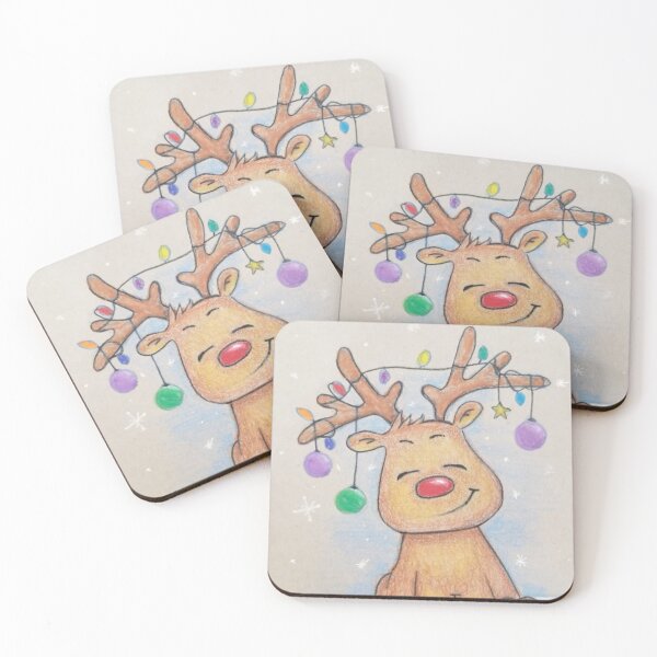 Item preview, Christmas Reindeer designed and sold by ReneeDixonArt.