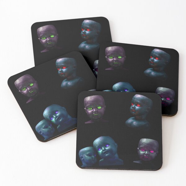 Item preview, Creepy Doll Heads with Glowing Eyes designed and sold by BluenoseArt.