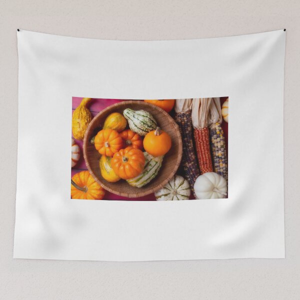 Item preview, Wonderful Basket Full Of Small Pumpkins And Gourds designed and sold by Garry Gay.