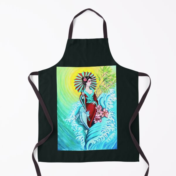 Item preview, The four elements Geisha, acryluc designed and sold by OilPaintsHatts.