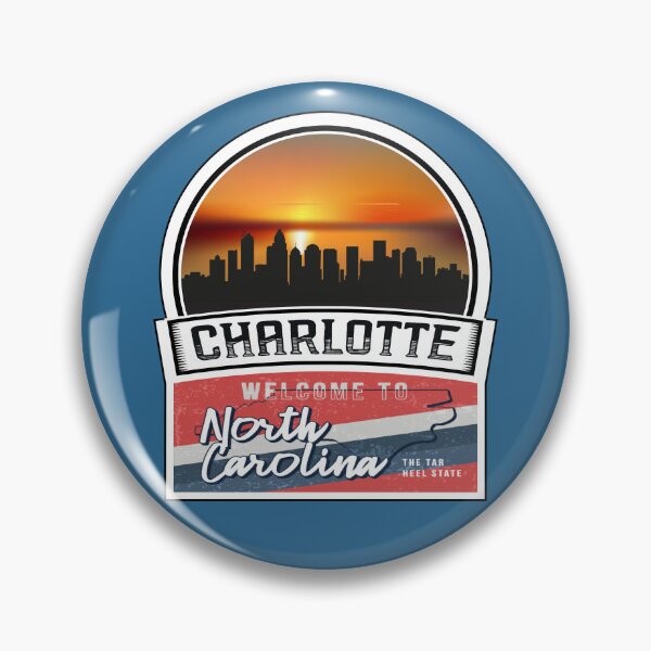 Item preview, Charlotte, Welcome to North Carolina, The Tar Heel State | North Carolina State and Cities Series -3 designed and sold by WorldStateArt.