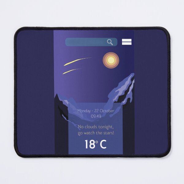 Item preview, Night - Weather app advice designed and sold by Persephone Palapanidou.