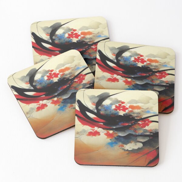 Item preview, Aesthetic Retro Vintage Modern Japanese Abstract Art Design designed and sold by delohill.