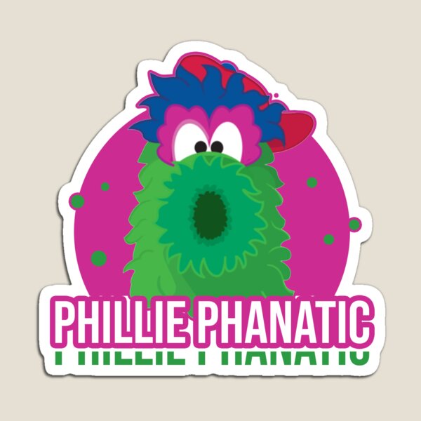 Philadelphia Phillies Phillie Phanatic Cartoon Type Mascot Die-Cut MAGNET