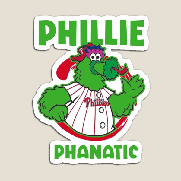 Philadelphia Phillies Phillie Phanatic Cartoon Type Mascot Die-Cut MAGNET