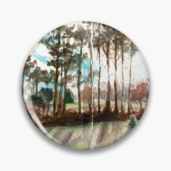 Item preview, Watercolor Georgia sunrise landscape designed and sold by StephSquared.